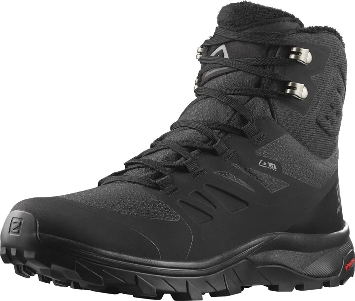 Salomon Women’s Outblast Thinsulate ClimaSalomon Waterproof Winter Neutral Hiking Boots - Black/Black/Black - 7
