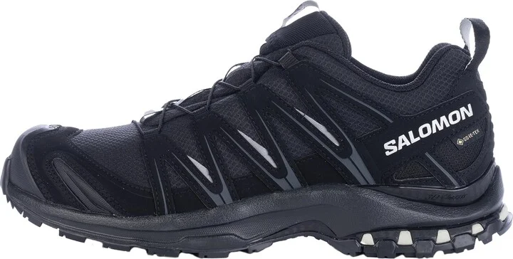 Salomon Women’s XA PRO 3D Gore-Tex Waterproof Trail Running Shoes - Black/Black/Mineral Grey - 6