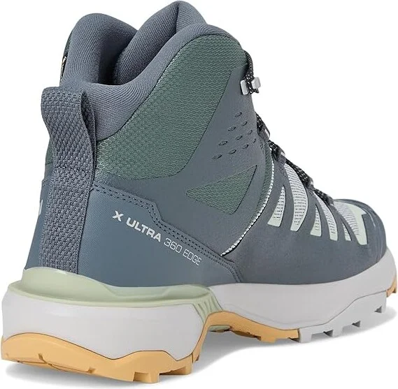 Salomon X Ultra 360 Edge Mid GTX(r) Men's Running Shoes Gray Violet/Turbulence/Sea Foam : 12.5 D - Medium, Rubber - Image 4