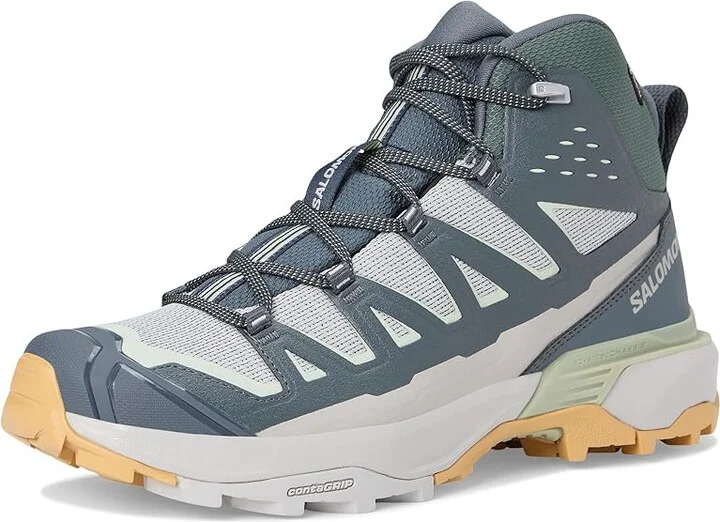 Salomon X Ultra 360 Edge Mid GTX(r) Men's Running Shoes Gray Violet/Turbulence/Sea Foam : 12.5 D - Medium, Rubber - Image 5