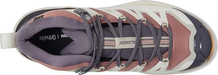 Salomon X Ultra 360 Edge Mid GTX(r) Women's Running Shoes Burlwood/Vanilla Ice/Excalibur : 8 B - Medium, Synthetic - Image 2