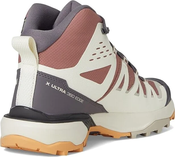 Salomon X Ultra 360 Edge Mid GTX(r) Women's Running Shoes Burlwood/Vanilla Ice/Excalibur : 8 B - Medium, Synthetic - Image 4