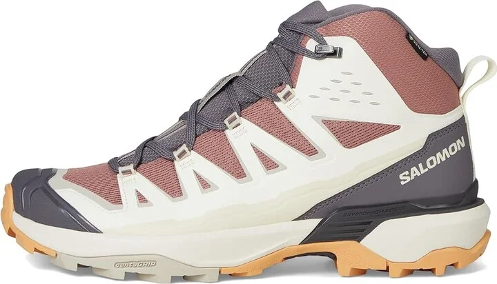 Salomon X Ultra 360 Edge Mid GTX(r) Women's Running Shoes Burlwood/Vanilla Ice/Excalibur : 8 B - Medium, Synthetic - Image 6