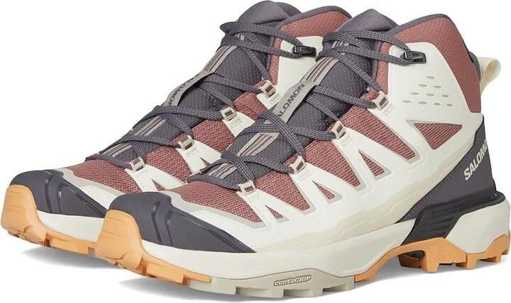 Salomon X Ultra 360 Edge Mid GTX(r) Women's Running Shoes Burlwood/Vanilla Ice/Excalibur : 8 B - Medium, Synthetic