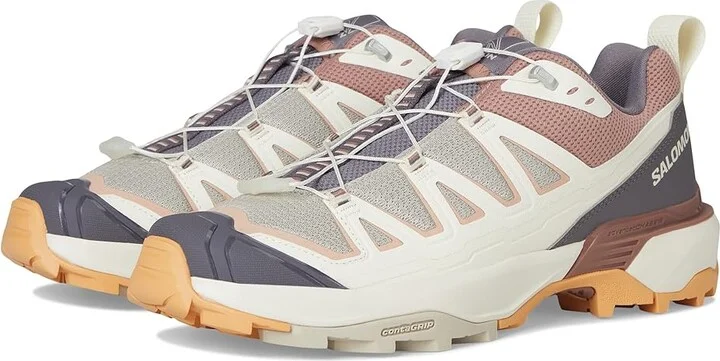 Salomon X Ultra 360 Edge Women's Shoes Silver Cloud/Vanilla Ice/Burlwood : 10.5 B - Medium, Synthetic