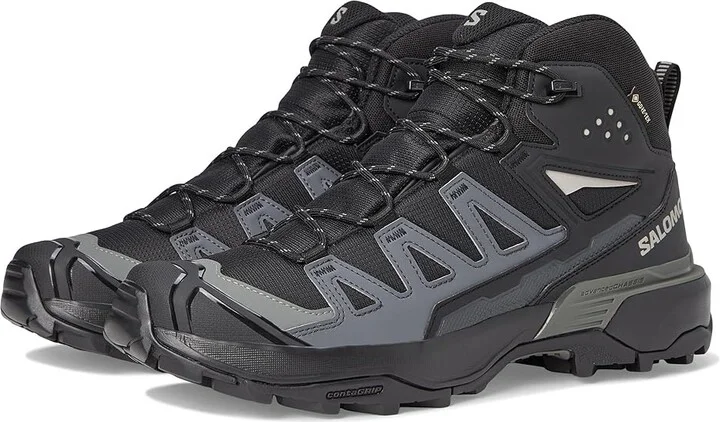 Salomon X Ultra 360 Mid GTX(r) Men's Running Shoes Black/Magnet/Pewter : 10.5 D - Medium