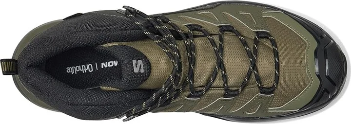 Salomon X Ultra 360 Mid GTX(r) Men's Running Shoes Olive Night/Black/Peat : 7 D - Medium - Image 2