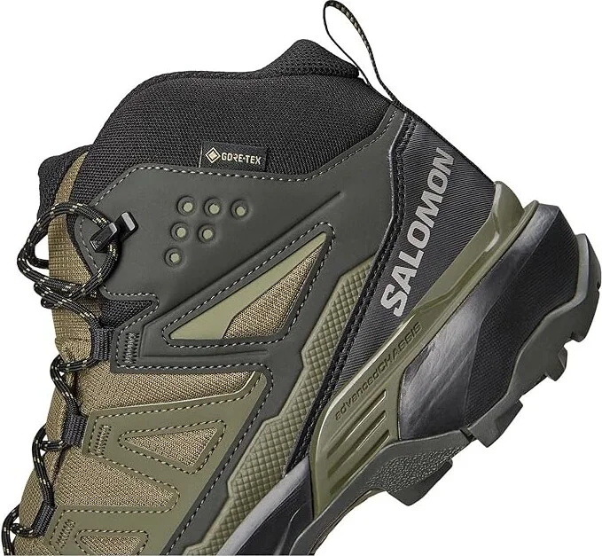 Salomon X Ultra 360 Mid GTX(r) Men's Running Shoes Olive Night/Black/Peat : 7 D - Medium - Image 7