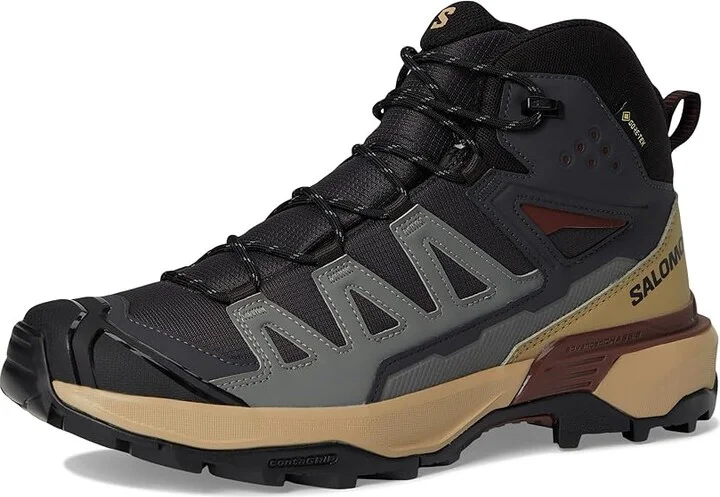 Salomon X Ultra 360 Mid GTX(r) Men's Running Shoes Phantom/Desert Tan/Rum Raisin : 13 D - Medium - Image 5