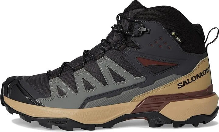 Salomon X Ultra 360 Mid GTX(r) Men's Running Shoes Phantom/Desert Tan/Rum Raisin : 13 D - Medium - Image 6