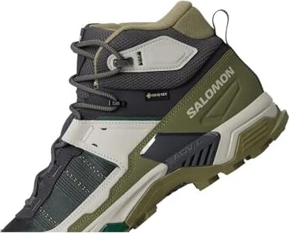 Salomon X Ultra 5 Mid GTX(r) Men's Running Shoes Asphalt/Aloe/Eden : 9 D - Medium, Leather - Image 7