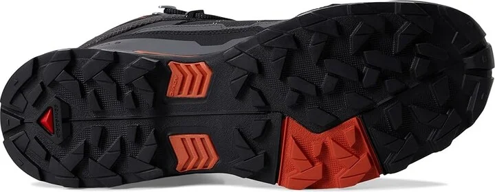 Salomon X Ultra 5 Mid GTX(r) Men's Running Shoes Asphalt/Castlerock/Burnt Ochre : 11 D - Medium, Leather - Image 3