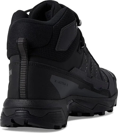 Salomon X Ultra 5 Mid GTX(r) Men's Running Shoes Black/Asphalt/Castlerock : 11 D - Medium, Leather - Image 4