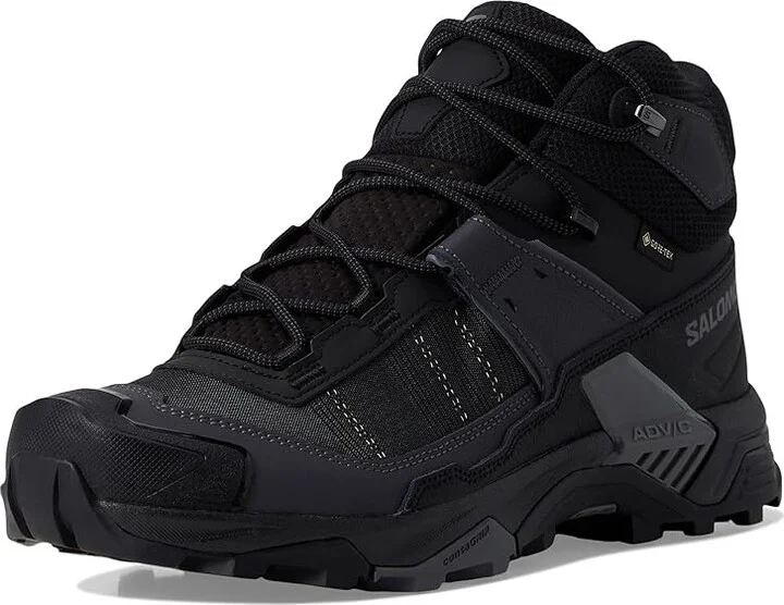 Salomon X Ultra 5 Mid GTX(r) Men's Running Shoes Black/Asphalt/Castlerock : 11 D - Medium, Leather - Image 5