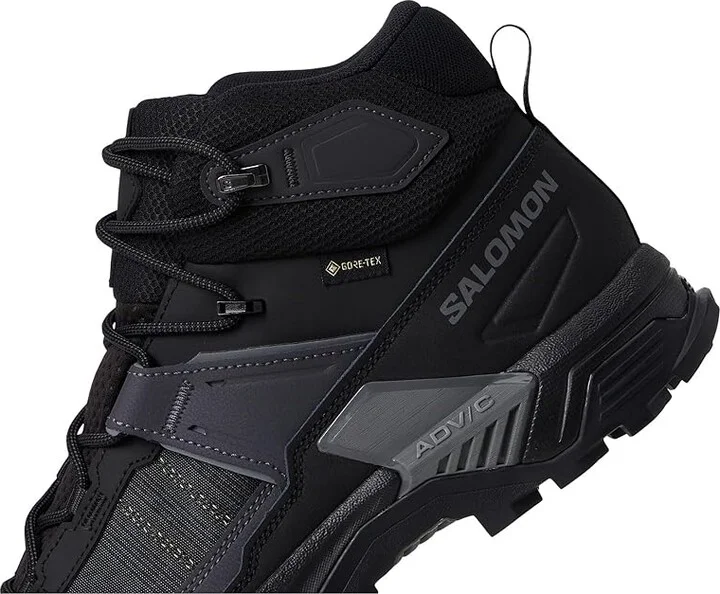Salomon X Ultra 5 Mid GTX(r) Men's Running Shoes Black/Asphalt/Castlerock : 11 D - Medium, Leather - Image 7