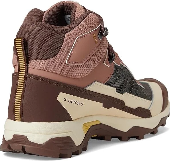 Salomon X Ultra 5 Mid GTX(r) Women's Running Shoes Burlwood/French Roast/Rattan : 6 B - Medium, Synthetic - Image 4