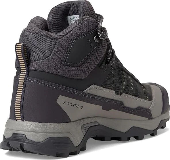 Salomon X Ultra 5 Mid GTX(r) Women's Running Shoes Nine Iron/Gull/Soft Clay : 10.5 B - Medium, Synthetic - Image 4