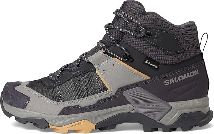 Salomon X Ultra 5 Mid GTX(r) Women's Running Shoes Nine Iron/Gull/Soft Clay : 10.5 B - Medium, Synthetic - Image 6