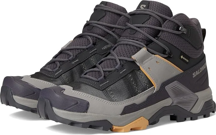 Salomon X Ultra 5 Mid GTX(r) Women's Running Shoes Nine Iron/Gull/Soft Clay : 10.5 B - Medium, Synthetic