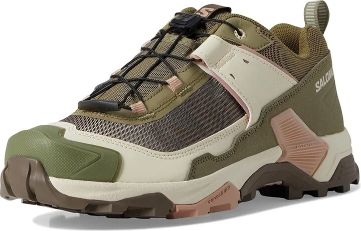Salomon X Ultra 5 Women's Running Shoes Aloe/Shortbread/Mahogany Rose : 9.5 B - Medium, Leather - Image 5