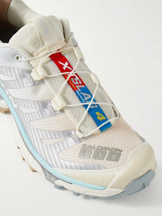 Salomon - Xt-4 Og Rubber-trimmed Mesh Sneakers - Silver - Image 4