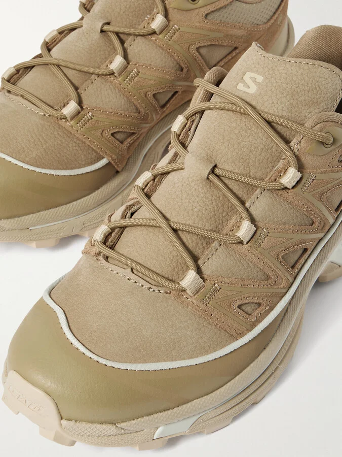Salomon - Xt-6 Expanse Ltr Rubber-trimmed Leather, Suede And Mesh Sneakers - Neutrals - Image 4