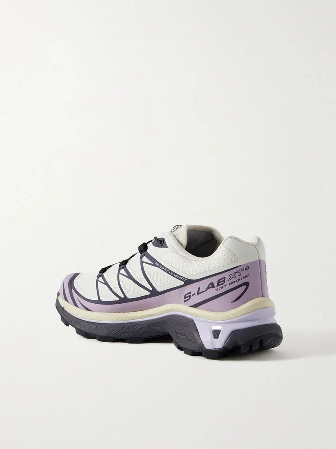 Salomon - Xt-6 Rubber-trimmed Mesh Sneakers - Gray - Image 3