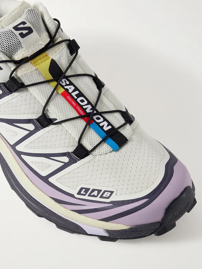 Salomon - Xt-6 Rubber-trimmed Mesh Sneakers - Gray - Image 4