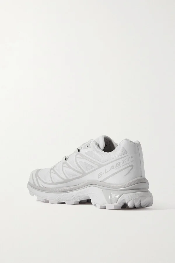 Salomon - Xt-6 Rubber-trimmed Mesh Sneakers - White - Image 3