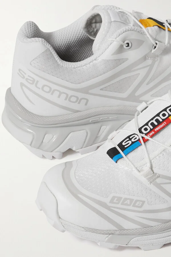 Salomon - Xt-6 Rubber-trimmed Mesh Sneakers - White - Image 4