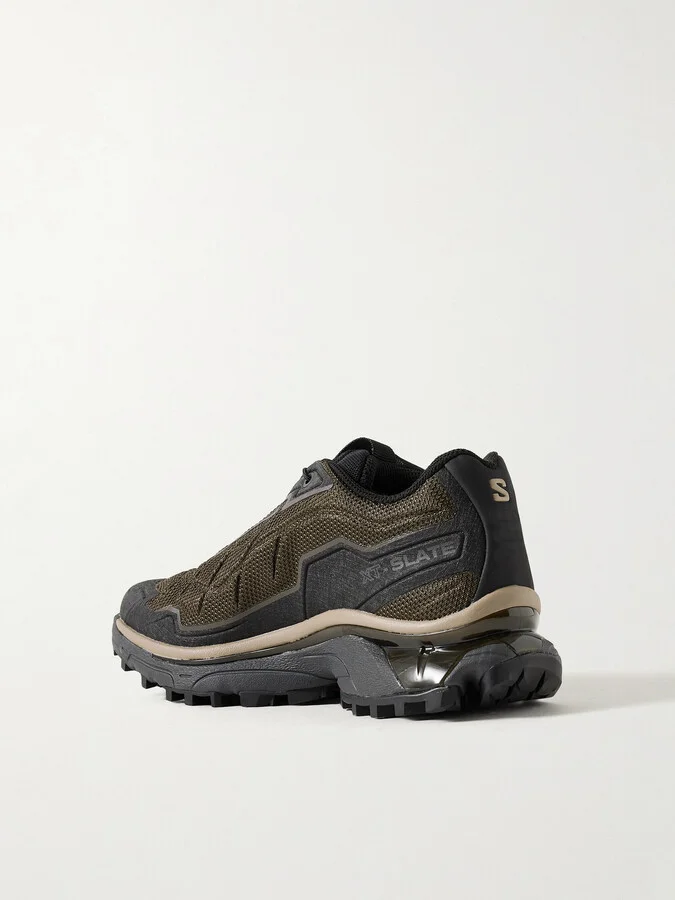 Salomon - Xt-slate Rubber-trimmed Mesh Sneakers - Brown - Image 3