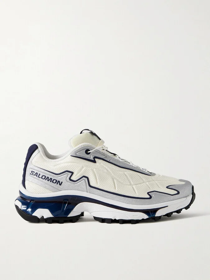 Salomon - Xt-slate Rubber-trimmed Mesh Sneakers - Gray