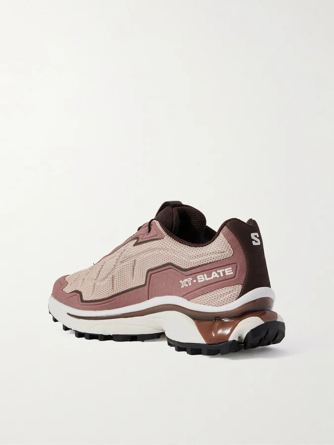 Salomon - Xt-slate Rubber-trimmed Mesh Sneakers - Pink - Image 3