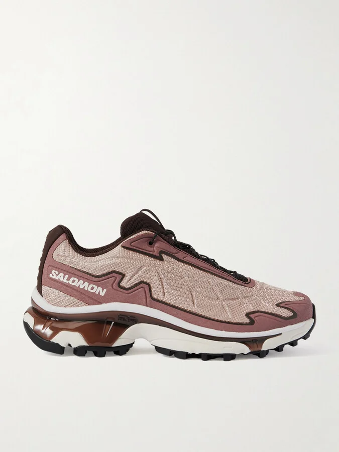 Salomon - Xt-slate Rubber-trimmed Mesh Sneakers - Pink