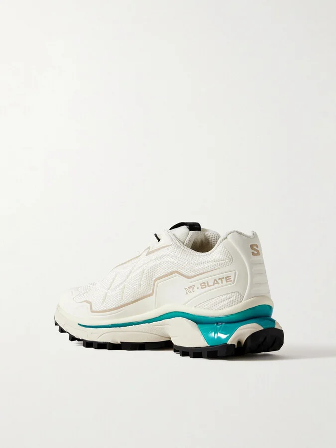 Salomon - Xt-slate Rubber-trimmed Mesh Sneakers - White - Image 3