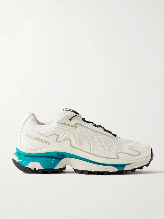 Salomon - Xt-slate Rubber-trimmed Mesh Sneakers - White