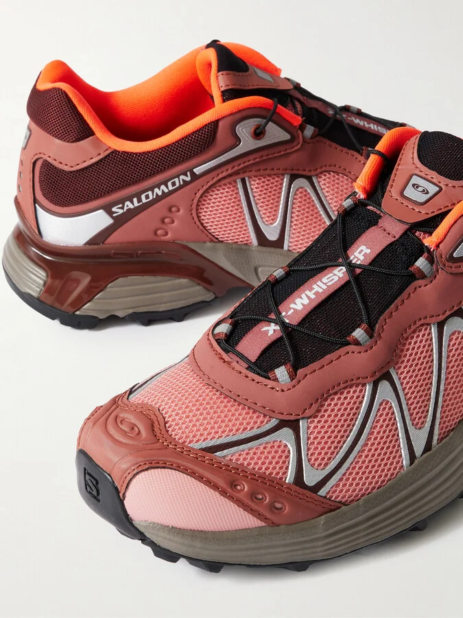 Salomon - Xt-whisper Rubber-trimmed Mesh Sneakers - Red - Image 4
