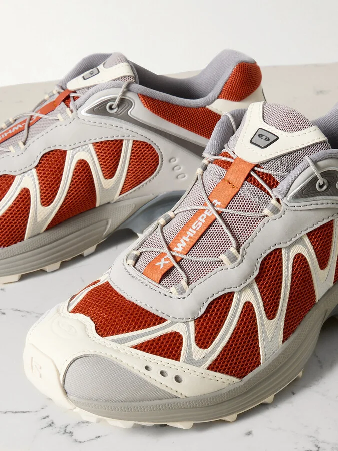 Salomon - Xt-whisper Rubber-trimmed Mesh Sneakers - Red - Image 4