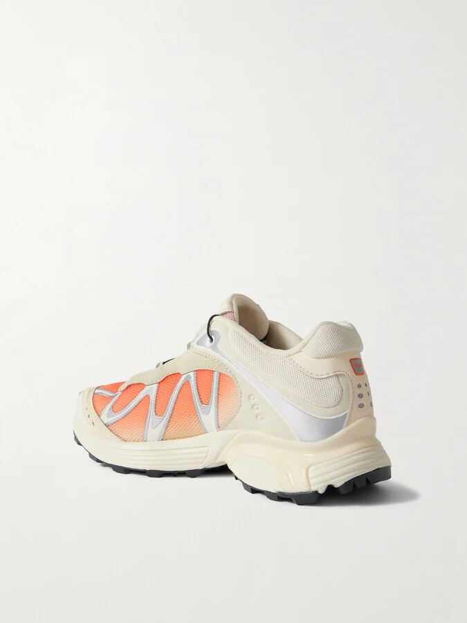 Salomon - Xt-whisper Rubber-trimmed Ombré Mesh Sneakers - Cream - Image 3