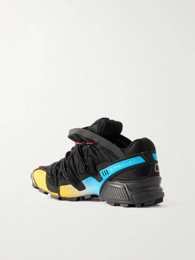 Salomon - + Y/project Speedcross 3 Rubber-trimmed Mesh Sneakers - Black - Image 3