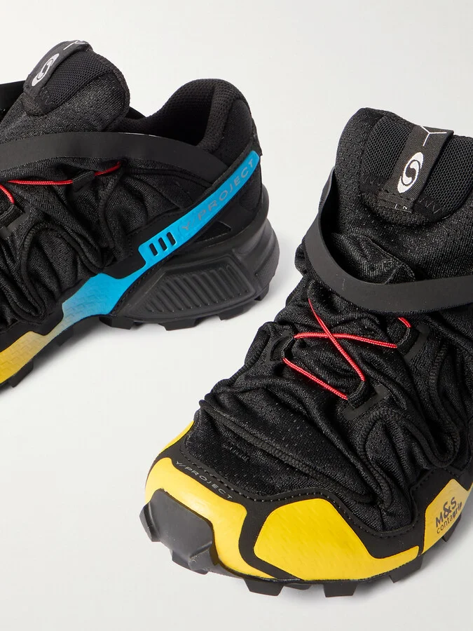 Salomon - + Y/project Speedcross 3 Rubber-trimmed Mesh Sneakers - Black - Image 4