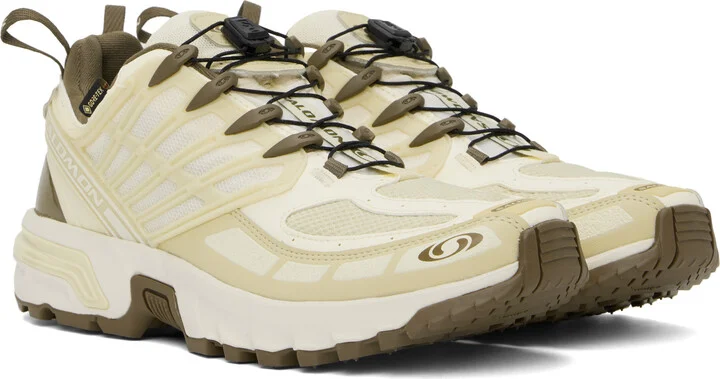 Salomon Yellow & Brown ACS PRO GORE-TEX Sneakers - Image 4