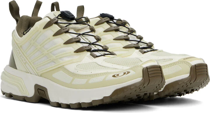 Salomon Yellow & Khaki ACS PRO GORE-TEX Sneakers - Image 4
