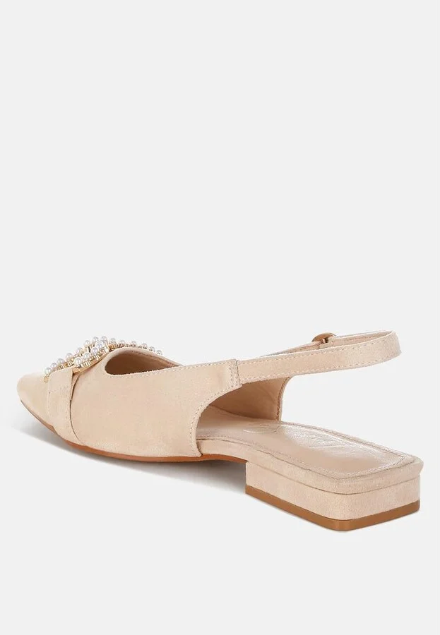 Salova Pearl-Studded Horsebit Flats - Image 5