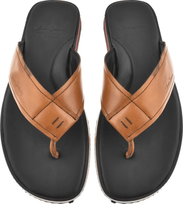 Saltash Flip Flops Brown