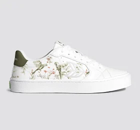 SALVAS Leather White Khaki Parrot Print Men - Image 5