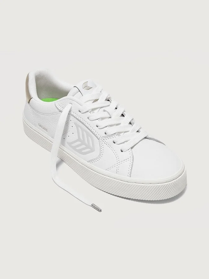 Salvas Premium Leather - White/Metallic Gold & Ice - Image 3