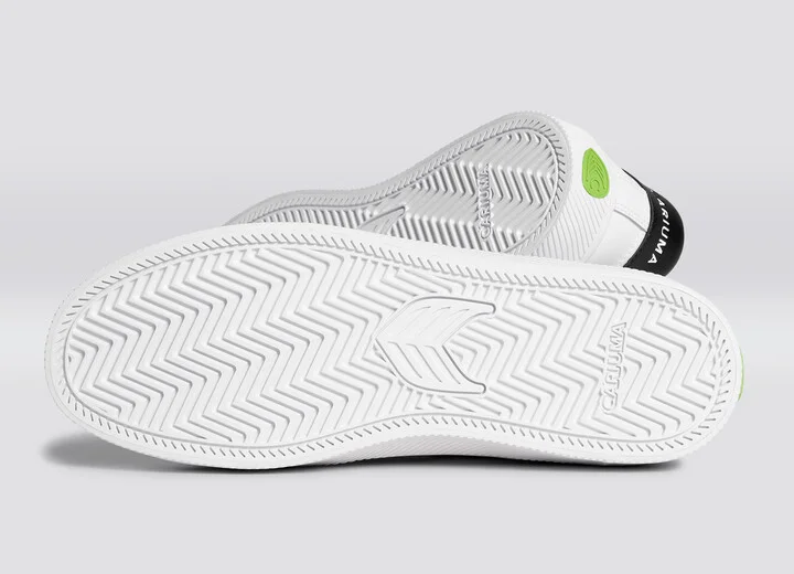 SALVAS White Leather Black Logo Sneaker Men - Image 6