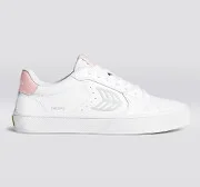 SALVAS White Leather Ice Logo Rose Sneaker Men - Image 10