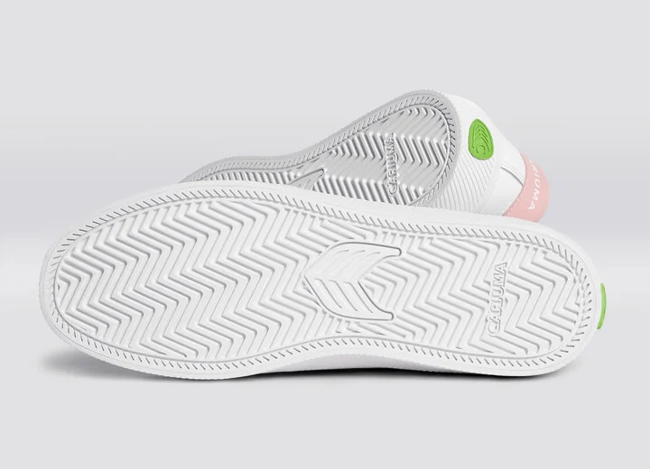 SALVAS White Leather Rose Logo Sneaker Men - Image 6